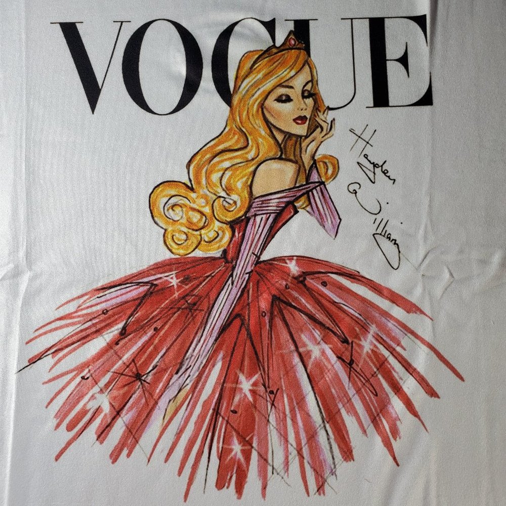 Vogue Disney Princess Aurora White T-Shirt - Picture 8 of 11